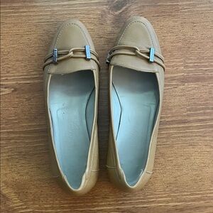 Salvatore Ferragamo Tan Leather Loafers Size 6.5 B